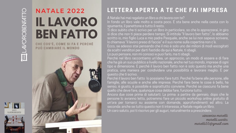Lettera aperta di Vincenzo Moretti